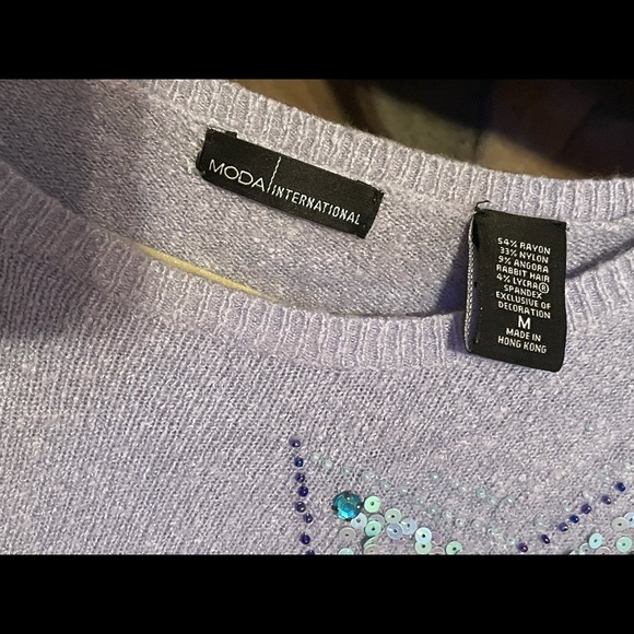 ⭐️RARE Y2K Vintage Moda International Victoria’s Secret Fitted Sweater - Picture 11 of 16